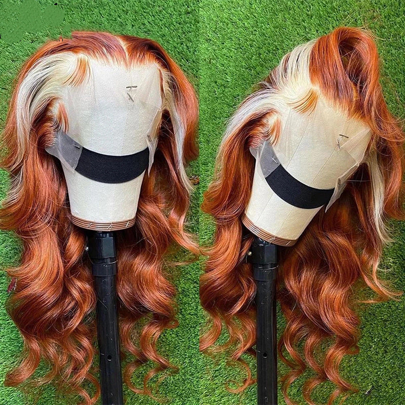 LuxuryGlow 4x4 Hand-Woven Human Hair Wig with Highlights – Natural Look & Dyeable
