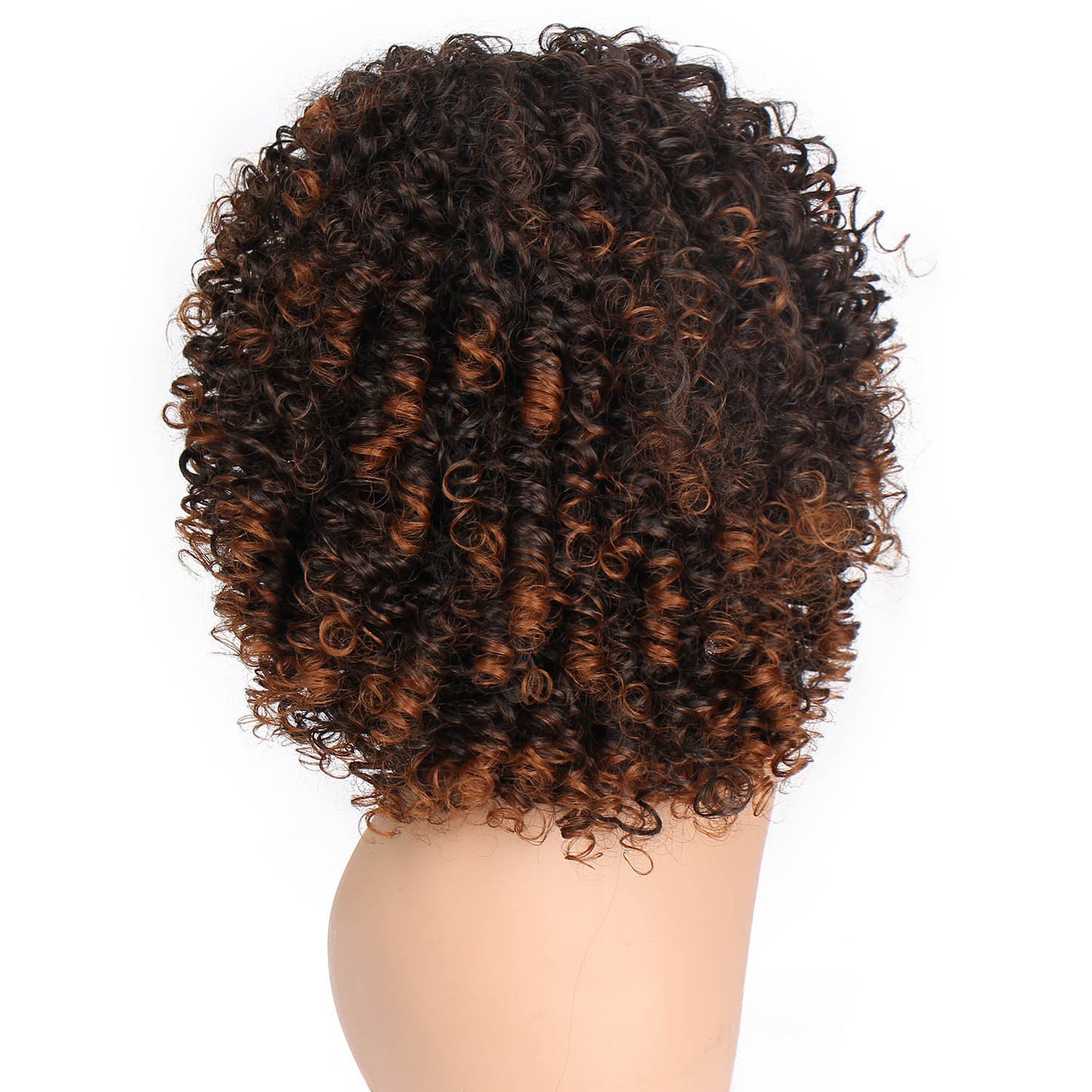 LuxuryGlow 16-Inch European & American Style Wig – Heat-Resistant Synthetic Fiber