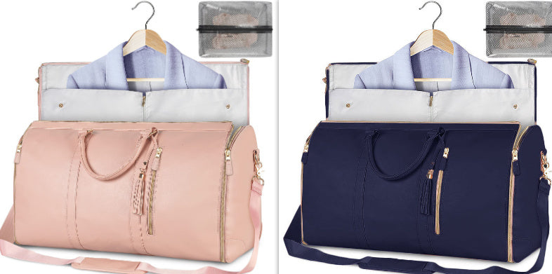 Large Capacity Travel Duffle Bag Women's Handbag Folding Suit Bag Waterproof Clothes Totes - LUXURY GLOW