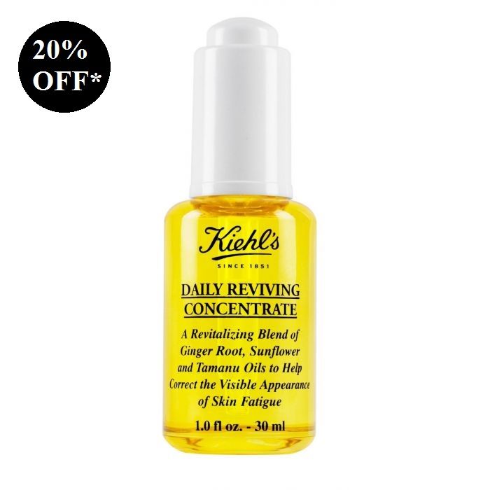 KIEHL’S Daily Reviving Concentrate – Lightweight Botanical Face Oil for Radiant Skin