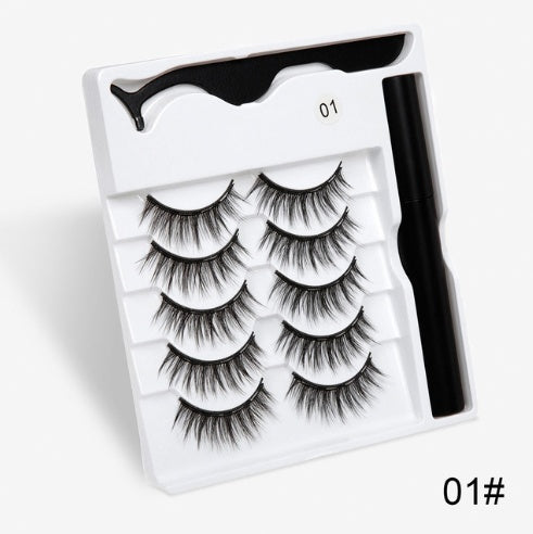 LuxuryGlow Magnetic False Eyelashes – Natural Look with Cotton Stem (1 Pair)