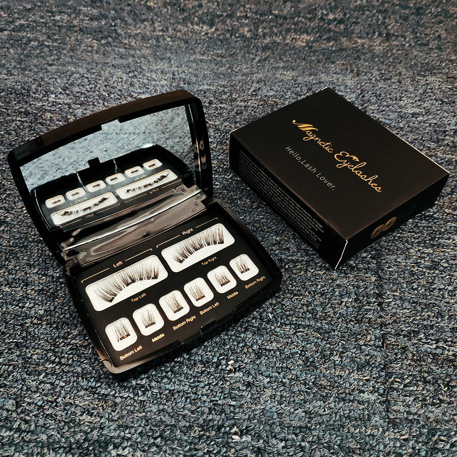 LuxuryGlow Magnetic Eyelash Kit with Applicator – Reusable Natural Look Lashes with Mirror Case