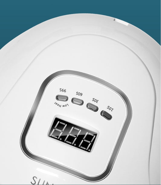 LuxuryGlow 120W UV LED Nail Lamp – Fast-Drying Gel Nail Polish Dryer with Timer