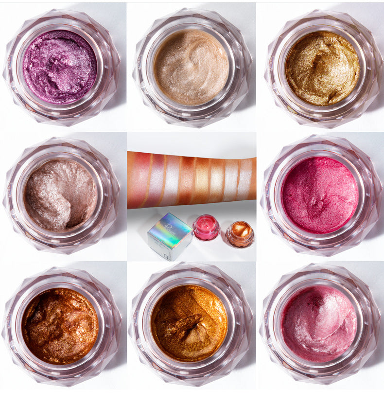 Pudaier Waterproof Face & Body Highlighter Gel – Festival Glow & Eyeshadow Jelly