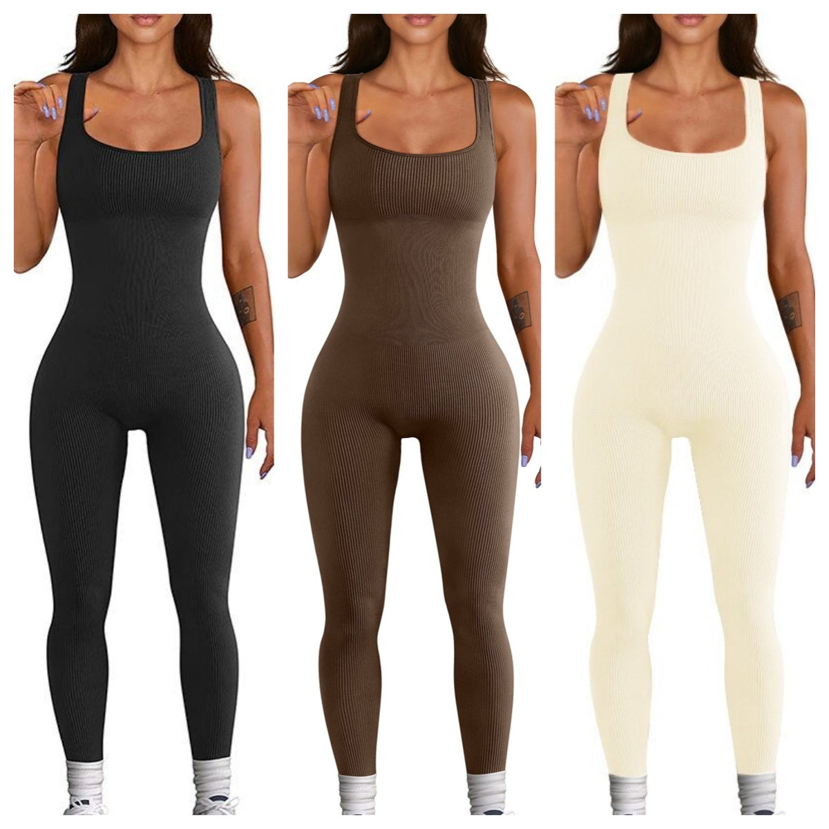 Camiseta sin mangas con tirantes y mallas de LuxuryGlow para mujer: mezcla de elastano, manga larga y botones.