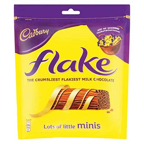 Cadbury Flake Minis Chocolate Bars 145g | Crumbliest Milk Chocolate Sharing Pack | Imported from UK