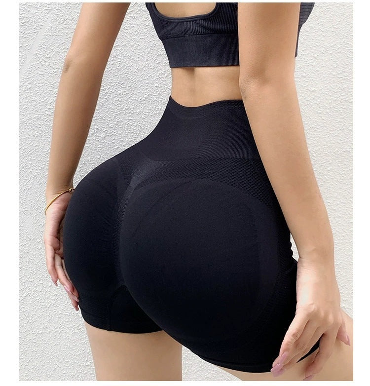 Butt-Lifting Yoga Shorts – Seamless Gym Leggings for Women - LUXURY GLOW