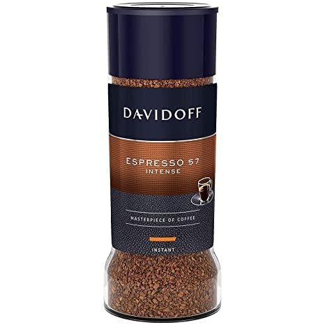 Davidoff Espresso 57 Instant Coffee – Strong & Smooth Dark Roast, 100g (Imported from Germany)