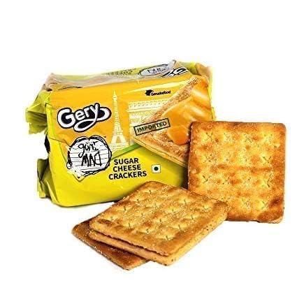 Gery Gone Mad Sugar Cheese Crackers – Sweet & Savory Cheese Biscuits | Imported Snack for Tea-Time, Parties & Travel | 110g × 4 Packs (440g)