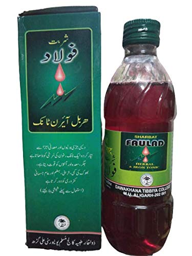 Dawakhana Tibbiya Sharbat Faulad 380ml – Ayurvedic Iron & Energy Tonic