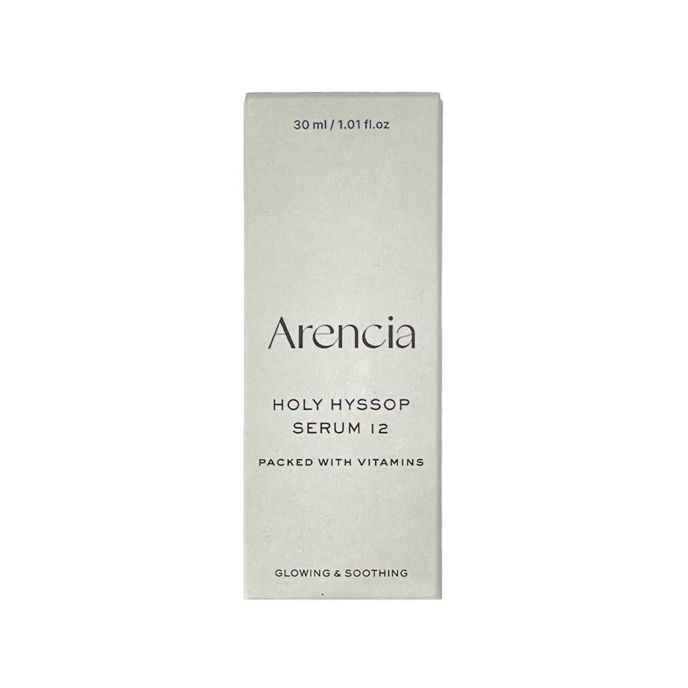 Hyssop Glow Serum with 10% Niacinamide & Vitamin ACE Complex – Hydrating, Moisturizing & Anti-Aging Korean Glass Skin Serum (ARENCIA)