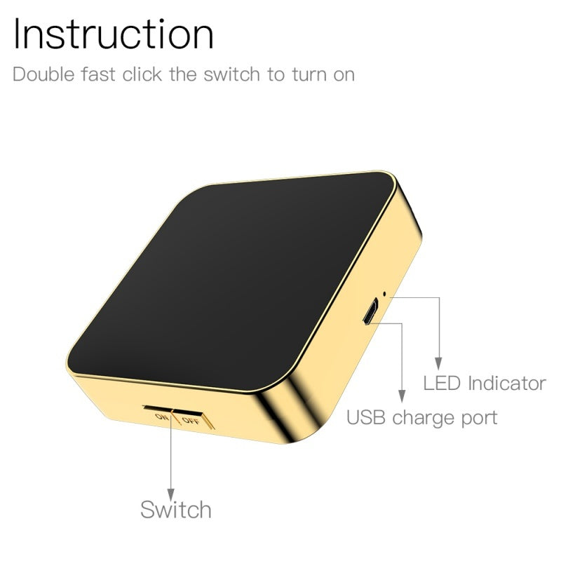 LuxuryGlow Rechargeable LED Makeup Mirror with 4X Magnification & 3 Light Modes