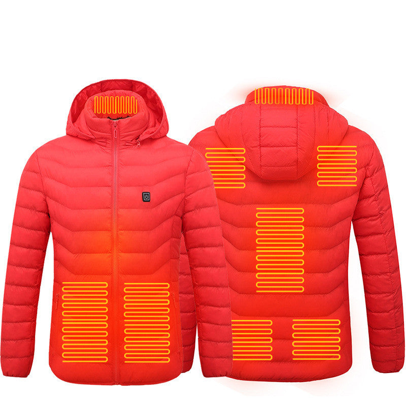 New Heated Jacket Coat USB Electric Jacket Cotton Coat Heater Thermal Clothing Heating Vest Men's Clothes Winter - LUXURY GLOW