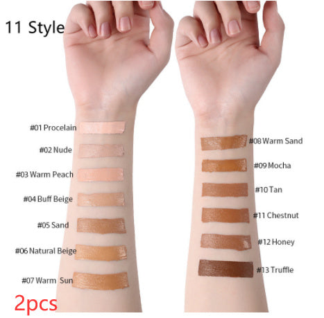 Base de maquillaje líquida LANGMANNI Oil-Control – Corrector mate de cobertura total (13 tonos)