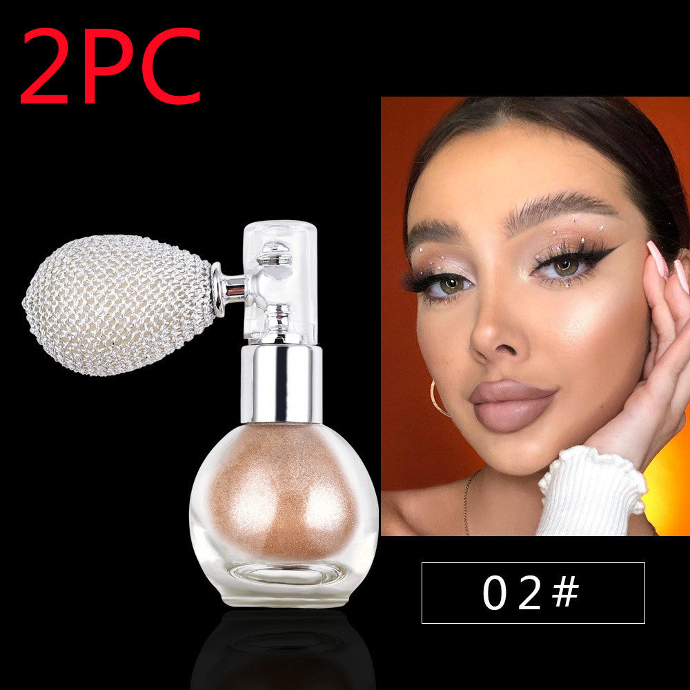 Iluminador en aerosol con brillo TEAYASON: polvos brillantes para rostro y cuerpo