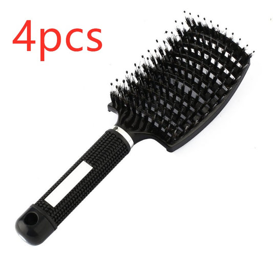 LuxuryGlow Anti-Klit Detangler Hair Brush – Scalp Massage & Bristle Comb for Women