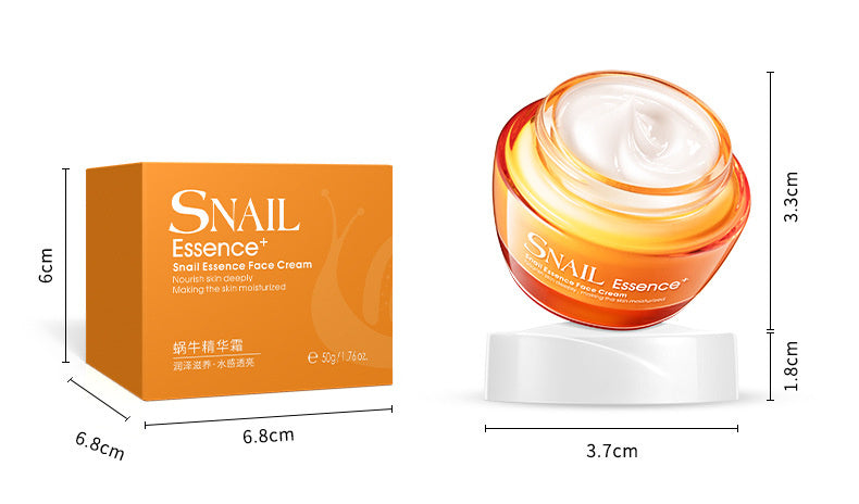 LuxuryGlow Lacco Snail Essence Moisturizing Cream – Hydrating Face Lotion 50g