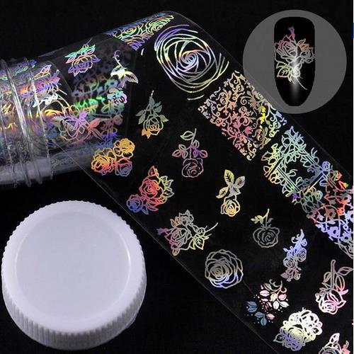 LuxuryGlow Starry Sky Nail Foil Tape – DIY Nail Art Sticker Roll (1 Meter)