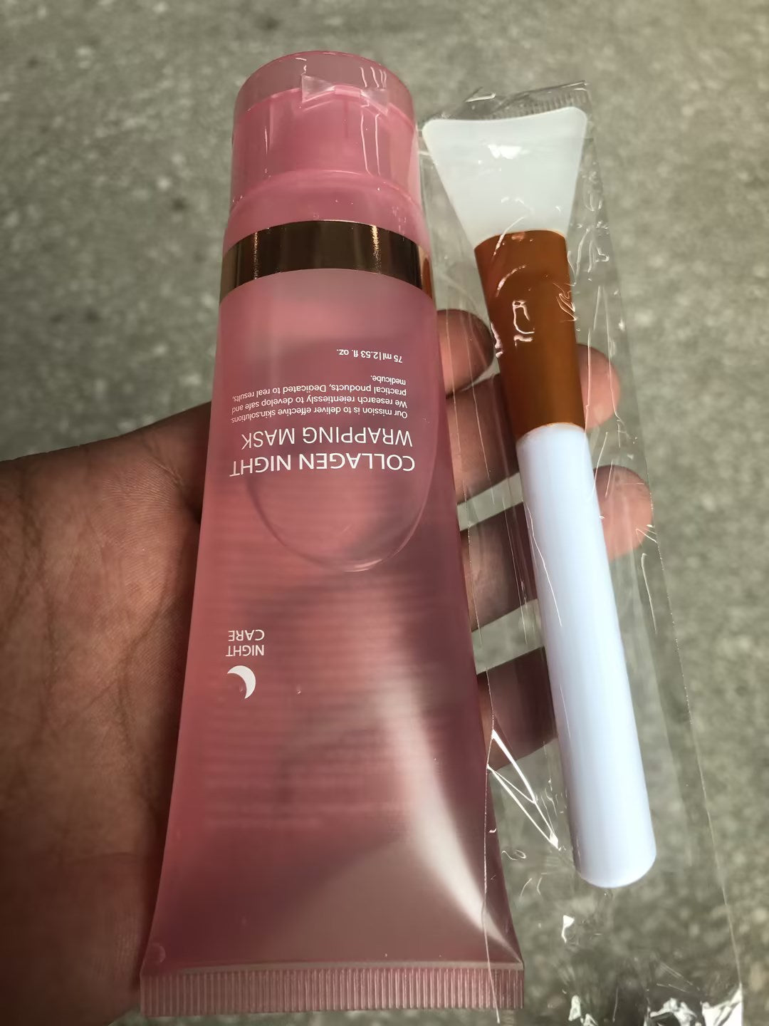 قناع تغليف ليلي بالكولاجين من LuxuryGlow - قناع لشد البشرة وترطيبها ومضاد للتجاعيد