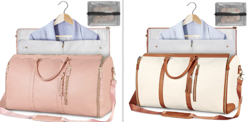Large Capacity Travel Duffle Bag Women's Handbag Folding Suit Bag Waterproof Clothes Totes - LUXURY GLOW