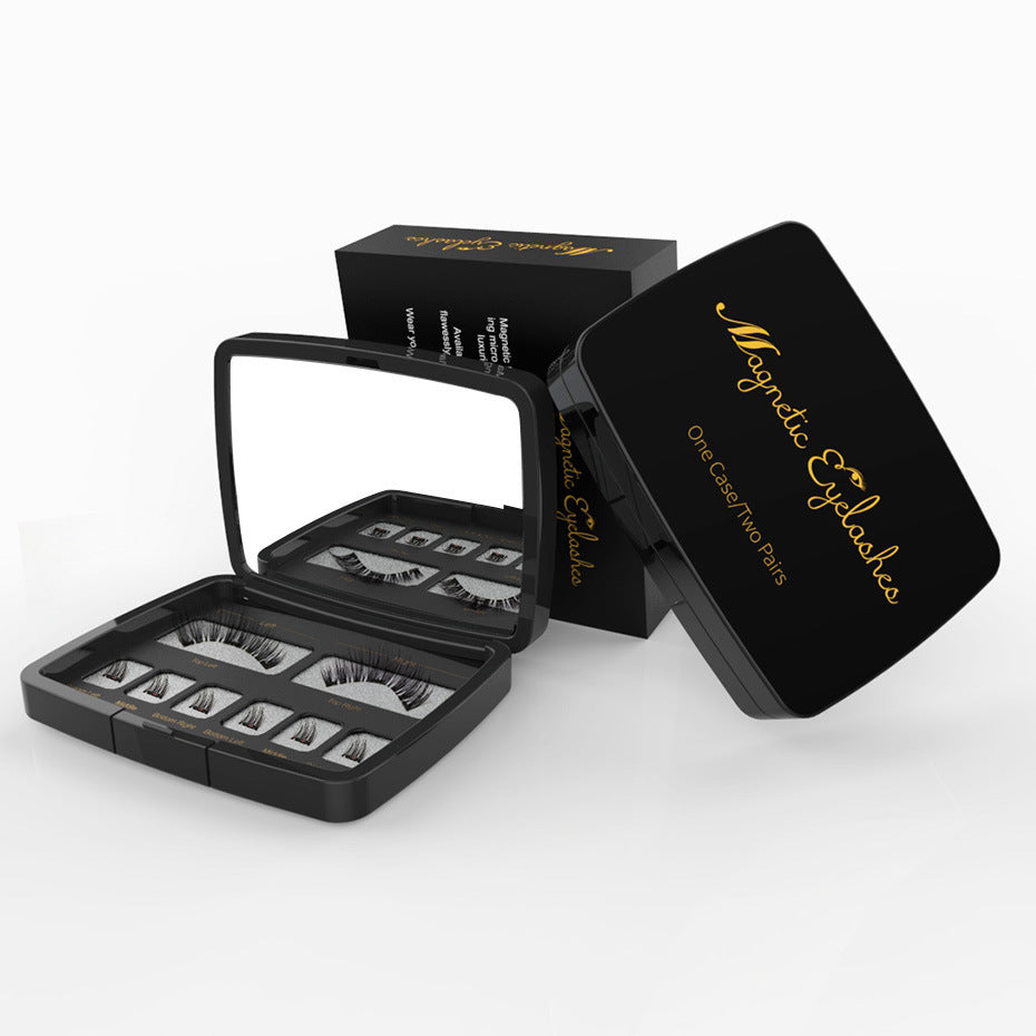 LuxuryGlow Magnetic Eyelash Kit with Applicator – Reusable Natural Look Lashes with Mirror Case