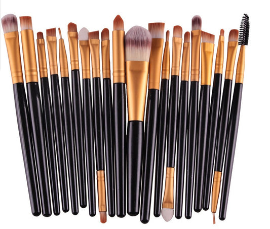 LuxuryGlow Professional 5-in-1 Makeup Brush Set – Powder, Blush & Eyeshadow Brushes