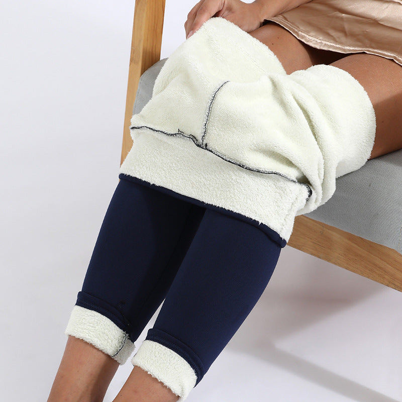 Winter Leggings Warm Thick High Stretch Lamb Cashmere Leggins Skinny Fitness Woman Pants - LUXURY GLOW