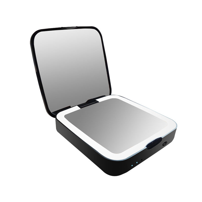 LuxuryGlow Rechargeable LED Makeup Mirror with 4X Magnification & 3 Light Modes