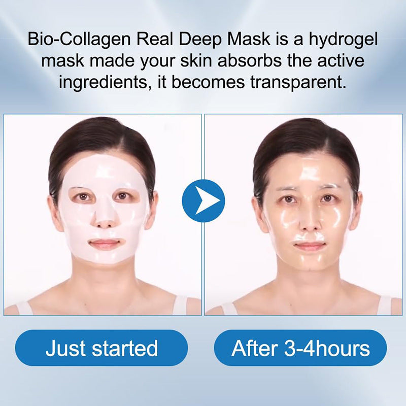Mascarilla facial de colágeno LuxuryGlow: hidratante, reafirmante e iluminadora (4 unidades)