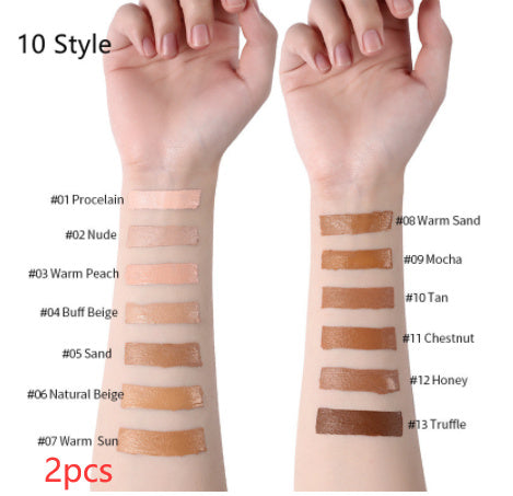 Base de maquillaje líquida LANGMANNI Oil-Control – Corrector mate de cobertura total (13 tonos)