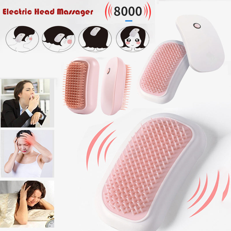 LuxuryGlow Electric Scalp Massager for Hair Growth & Stress Relief – Mini Head Scrubber