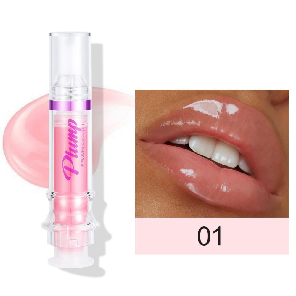 Mirror Shine Lip Gloss - Honey Moisture & Spicy Tint - LUXURY GLOW