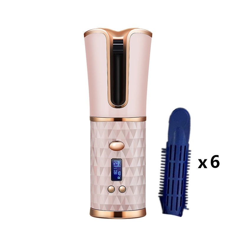 Benice Wireless Automatic Hair Curler – Cordless Rechargeable Rotating Iron