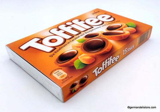 Toffifee by Storck – 12 Hazelnut, Caramel & Chocolate Pieces 100g (Imported)