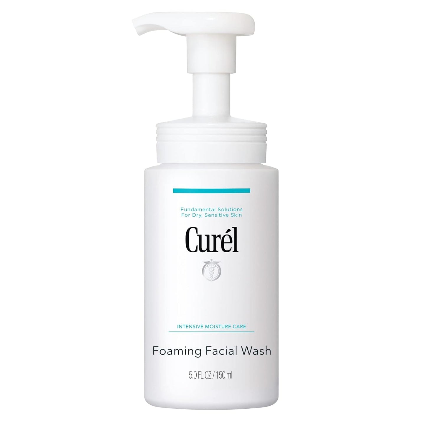 Curel Foaming Face Wash for Sensitive Skin – Hydrating, pH-Balanced Daily Cleanser, Fragrance-Free, 5oz