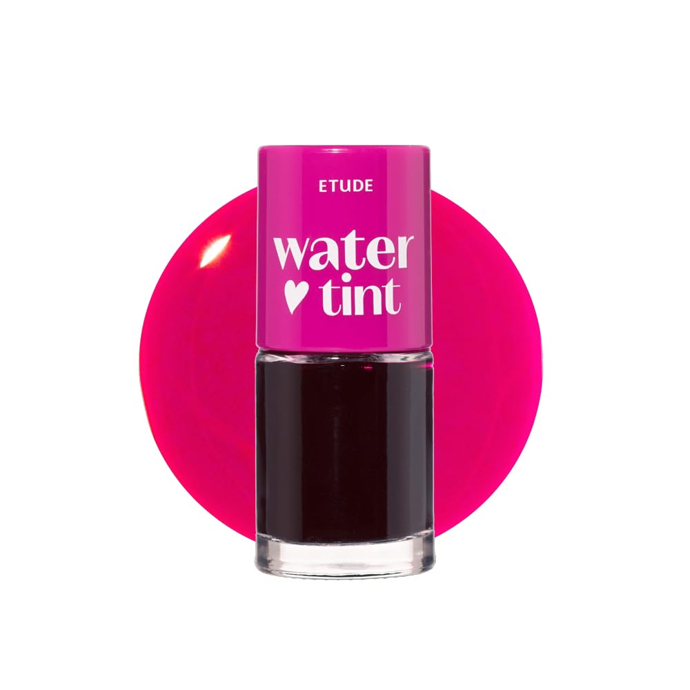 ETUDE Dear Darling Water Tint – Cherry Ade | Vivid, Smudge-Proof & Hydrating Lip Stain | Lightweight Korean Lip Tint (9g)