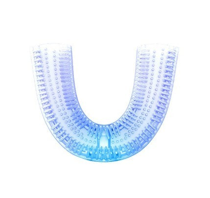 Cepillo de dientes eléctrico automático LuxuryGlow 360°: en forma de U, luz azul, resistente al agua y recargable por USB.