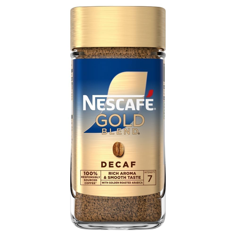 Biteza Nescafé Gold Decaf Coffee – Rich Aroma & Smooth Taste, 95g Jar