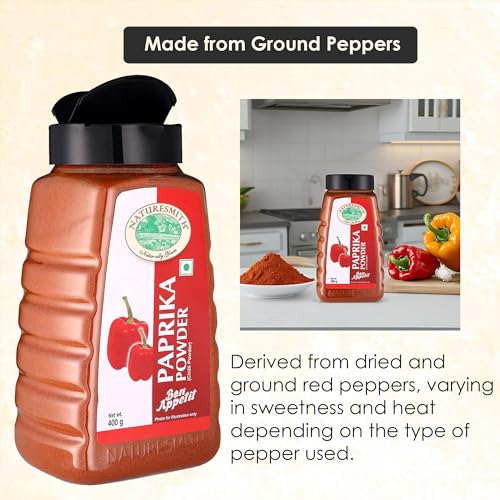 NATURESMITH PAPRIKA POWDER-400g || BIG JAR READY TO USE ||