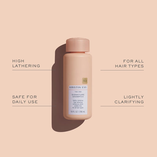 Kristin Ess Hair Signature Salon Shampoo & Conditioner Set | Sulfate-Free, Color-Safe, Hydrating & Frizz Control | Vegan, Paraben-Free, Pear Scent | 10 fl oz Duo