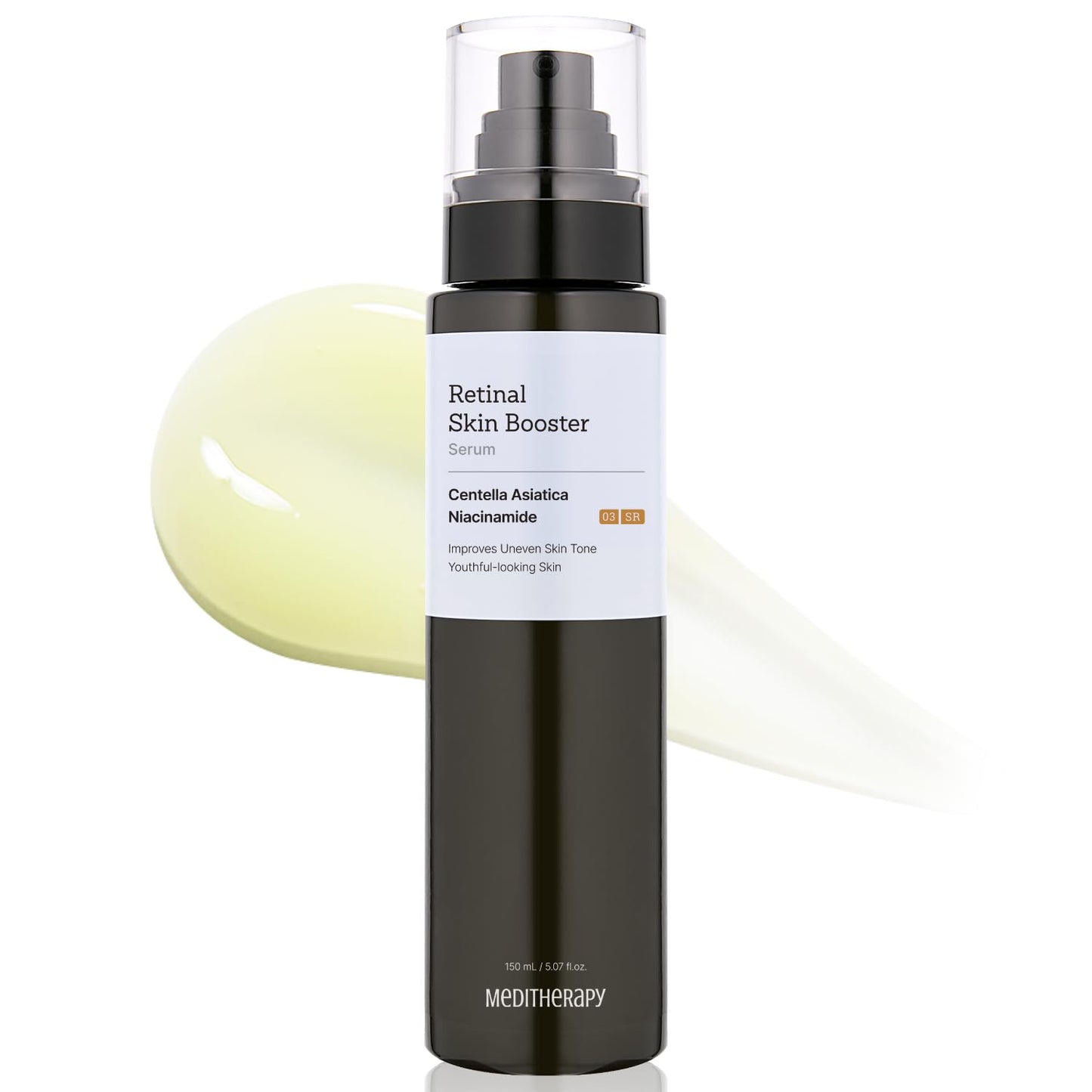 MEDITHERAPY Retinal Skin Booster Serum – Beginner-Friendly Retinol for Face & Body | Pore Minimizer, Wrinkle Treatment & Glass Skin Care (150ml / 5.07 fl.oz)