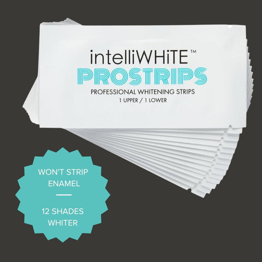 Prostrips Teeth Whitening – 12 Shades Whiter, Enamel-Safe, No Sensitivity, 28 Gentle Strips with Minerals