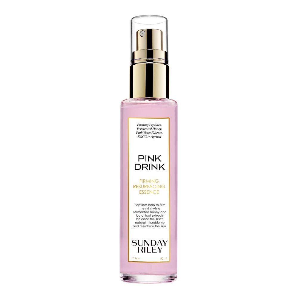 Sunday Riley Pink Drink Firming Resurfacing Essence Mist – Peptide-Infused Face Spray with Fermented Honey, Prebiotics & Green Tea Antioxidants – Clean, Vegan Skincare – 1.7 fl oz
