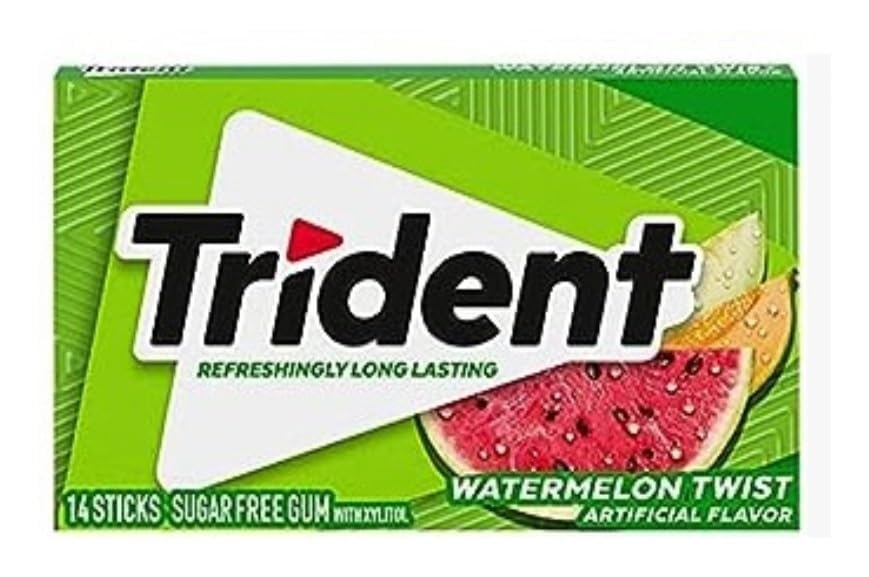Trident Chewing Gum Variety Pack 26g × 8 – Long Lasting Sugar-Free Gum, 8 Flavors (Imported)