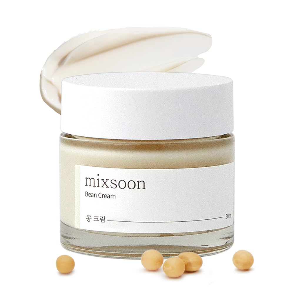 Mixsoon Bean Cream – Intensive Moisturizing Face Cream with Fermented Ingredients for Hydration, Pore Care & Smooth Radiant Skin (50ml / 1.69 fl.oz)