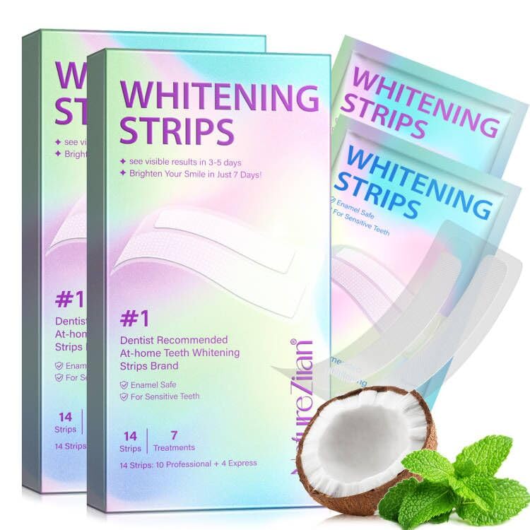 Teeth Whitening Strips,7-Day whitening Strips,Sensitive Teeth Whitener,Enamel Safe for Whiter Teeth,Deep Stains Removal,nstant Teeth Whitening Without The Harm (14pcs)
