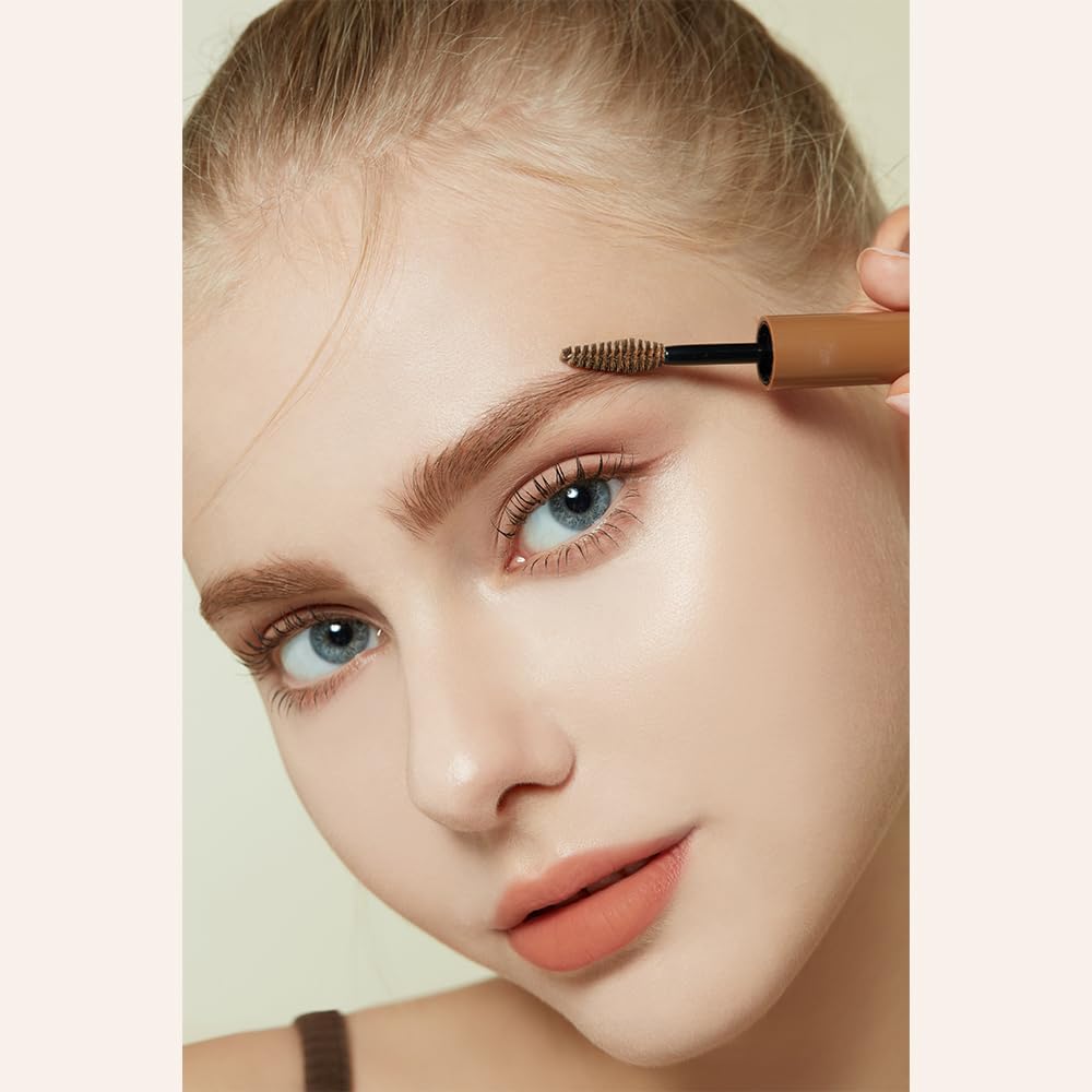 ETUDE Color My Brows – Natural 3D Brow Mascara with Beeswax & Carnauba Wax | Long-Lasting, Moisturizing, Smudge-Free Eyebrow Tint (Rich Brown)