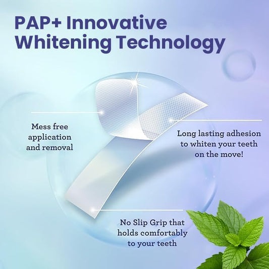 BodyAccel Teeth Whitening Strips – 7/14 Day Kit, Residue-Free, Enamel-Safe, Intensive Whitening (14 Count)