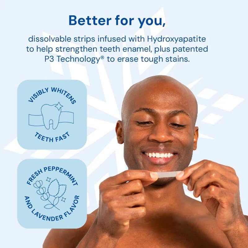SNOW Diamond Dissolving Teeth Whitening Strips – Gentle, Enamel-Safe & Fast Results (14 Ct)