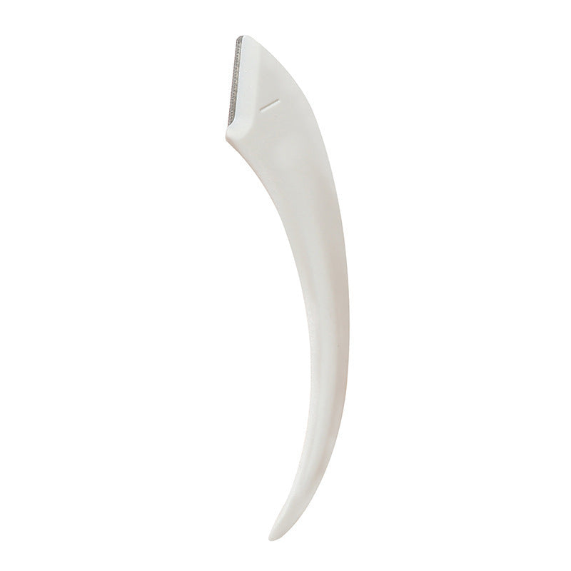 LuxuryGlow Curved Eyebrow Trimming Knife with Comb – Precision Brow Shaper Tool
